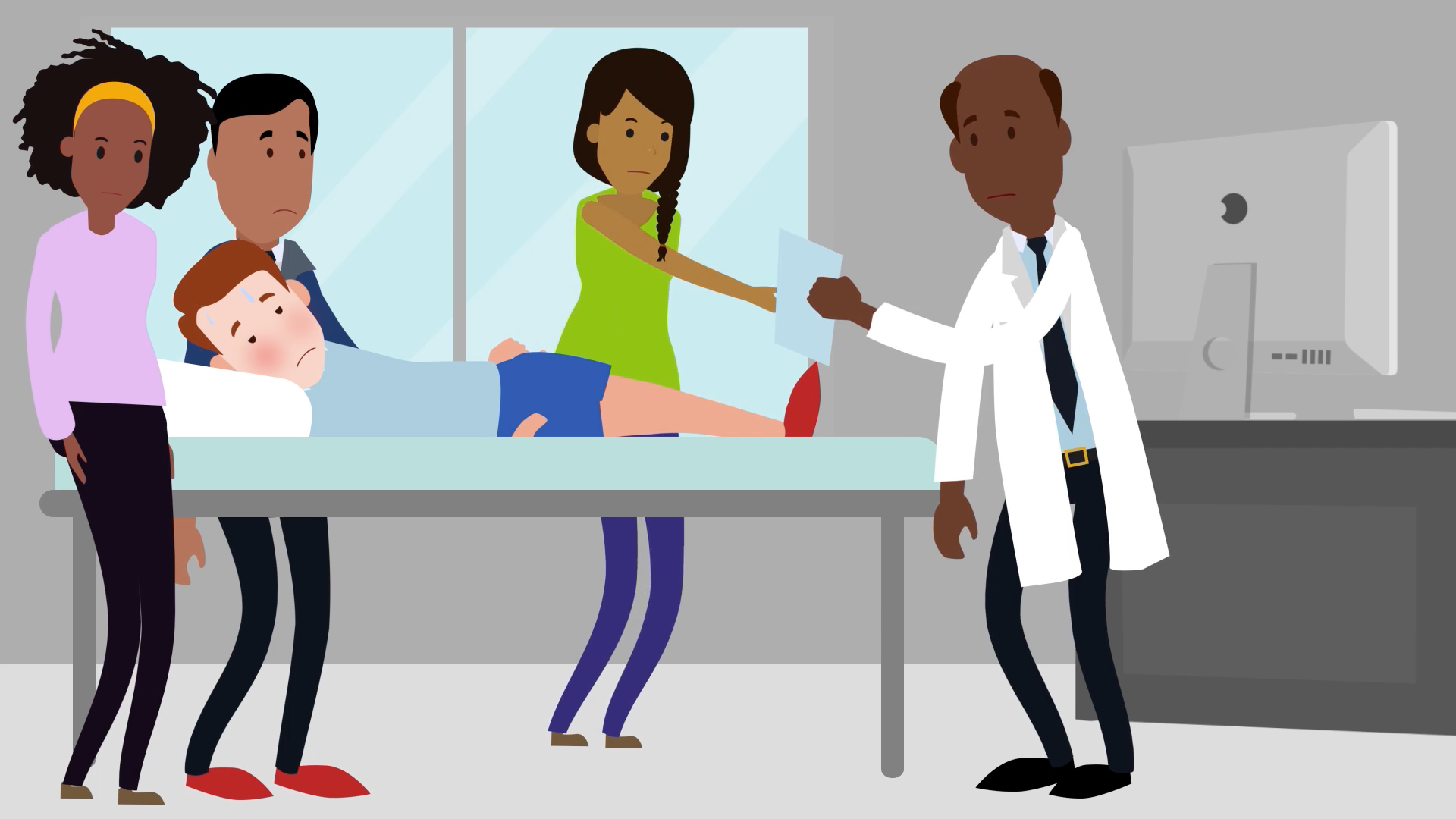 CS A Unit 4 illustration of a doctor with a patient